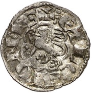 Dinero "2nd Granada war" - Alfonso X Seville, Spain, 1277-1284 reverse image
