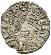 Dinero "2nd Granada war" - Alfonso X Toledo, Spain, 1277-1284 reverse image