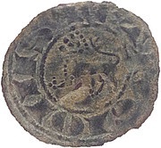 Dinero - Fernando IV Burgos, Spain, 1295-1312 reverse image