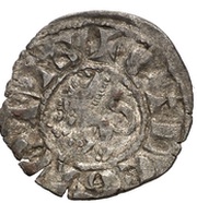 Dinero - Fernando IV Coruna, Spain, 1295-1312 reverse image