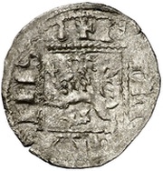 Dinero - Alfonso XI Coruna, Spain, 1331-1332 reverse image