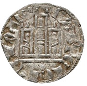 Dinero "Cornado" - Alfonso XI Coruna, Spain, 1333-1350 reverse image
