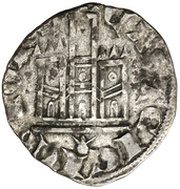 Dinero "Cornado" - Alfonso XI Coruna, Spain, 1333-1350 reverse image