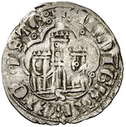 Dinero - Alfonso XI siege de Algeciras,Seville obverse image