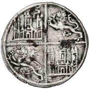 Silver maravedi "1st Granada war" - Alfonso X Sevilla reverse image