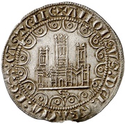½ Silver maravedi - Alfonso X Seville obverse image