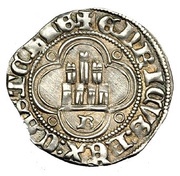 ½ Real - Enrique II Burgos, Spain, 1373-1379 reverse image