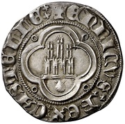 ½ Real - Enrique II Coruna, Spain, 1373-1379 reverse image