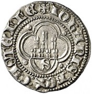 ½ Real - Juan I Seville, Spain, 1379-1390 reverse image