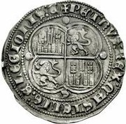 Real - Pedro I Seville, Spain, 1350-1366 reverse image