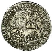 Real - Enrique II, Spain, 1366-1369 reverse image