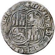 Real - Enrique II Coruna, Spain, 1369-1373 reverse image