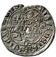 Real - Enrique II mark D, Spain, 1369-1373 reverse image