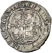 Real - Enrique II Leon, Spain, 1369-1373 reverse image