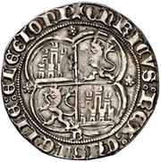 Real - Enrique II Burgos, Spain, 1373-1379 reverse image