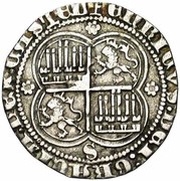 Real - Enrique II Coruna, Spain, 1373-1379 reverse image