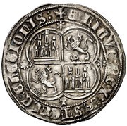 Real - Enrique II Toledo, Spain, 1373-1379 reverse image