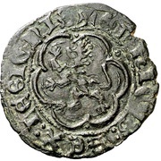Blanca - Enrique III Coruna, Spain, 1400-1406 reverse image