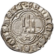 ½ Real - Enrique III Sevilla, Spain, 1400-1406 reverse image