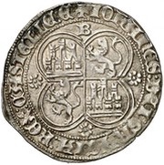 Real - Juan II Burgos, Spain, 1452-1454 reverse image