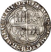 Real - Enrique IV Coruna, Spain, 1454-1461 reverse image