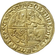 Dobla - Juan II Toledo, Spain, 1430-1454 reverse image