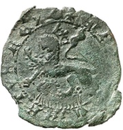 Maravedi - Enrique IV mintmark P, Spain, 1462-1471 reverse image