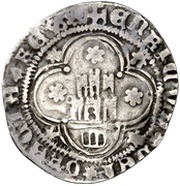 ½ Real - Enrique IV Segovia, Spain, 1455-1471 reverse image