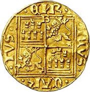 ½ Enrique - Enrique IV Burgos, Spain, 1455-1465 reverse image