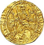 ½ Enrique - Enrique IV Segovia; king in lobular border obverse image