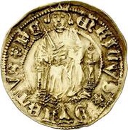 ½ Enrique - Enrique IV Segovia; king in circular border obverse image