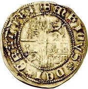 ½ Enrique - Enrique IV Segovia; king in circular border, Spain, 1455-1465 reverse image