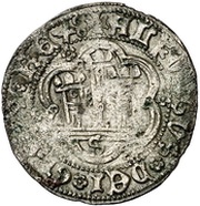 Cuartillo - Alfonso de Avila pretender,Seville, Spain, 1465-1468 reverse image