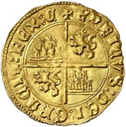 Enrique - Enrique IV Jaen; fruits below IAEN, Spain, 1466-1471 reverse image