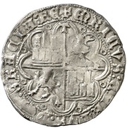 Real - Enrique IV Toledo, Spain, 1471-1474 reverse image