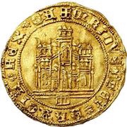 Castellano - Enrique IV Segovia; castle without border obverse image