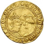 1 Dobla - Ferdinandus V and Elisabet I obverse image
