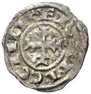 Meaja - Alfonso VIII with date, Spain, 1166 reverse image