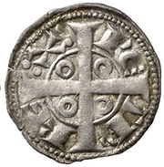 Obolo - Pedro II Barcelona, Spain, 1196-1213 reverse image