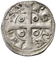 Dinero - Pedro II Barcelona, Spain, 1196-1213 reverse image