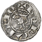 Dinero - Jaime I Barcelona, long neck obverse image
