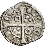 Dinero - Jaime II Barcelona, Spain, 1291-1327 reverse image