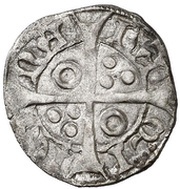 Dinero - Pedro IV Barcelona, Spain, 1336-1387 reverse image