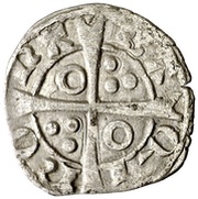 Dinero - Pedro IV Barcelona, Spain, 1336-1387 reverse image