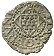 Dinero - Felipe II Gerona, Spain, 1556-1598 reverse image