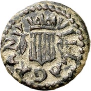 Dinero - Felipe III Granollers,head right, Spain, 1598-1621 reverse image