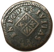Dinero - Felipe III Vic, Spain, 1611 reverse image