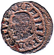 Dinero - Felipe III Barcelona,cross obverse image