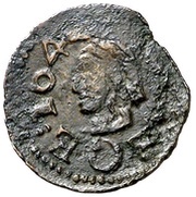 Dinero - Luis XIII Tárrega,bust left obverse image