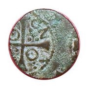 Dinero Solsona,greek cross, Spain, 1641-1643 reverse image